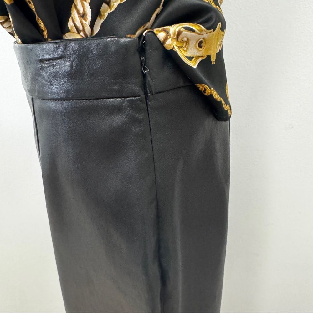 Prada Black Lamb Skin Pencil Skirt - Picture 8 of 11